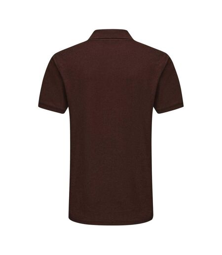 Polo Motif/style Logo Brodé Homme Marron Chocolat Slazenger