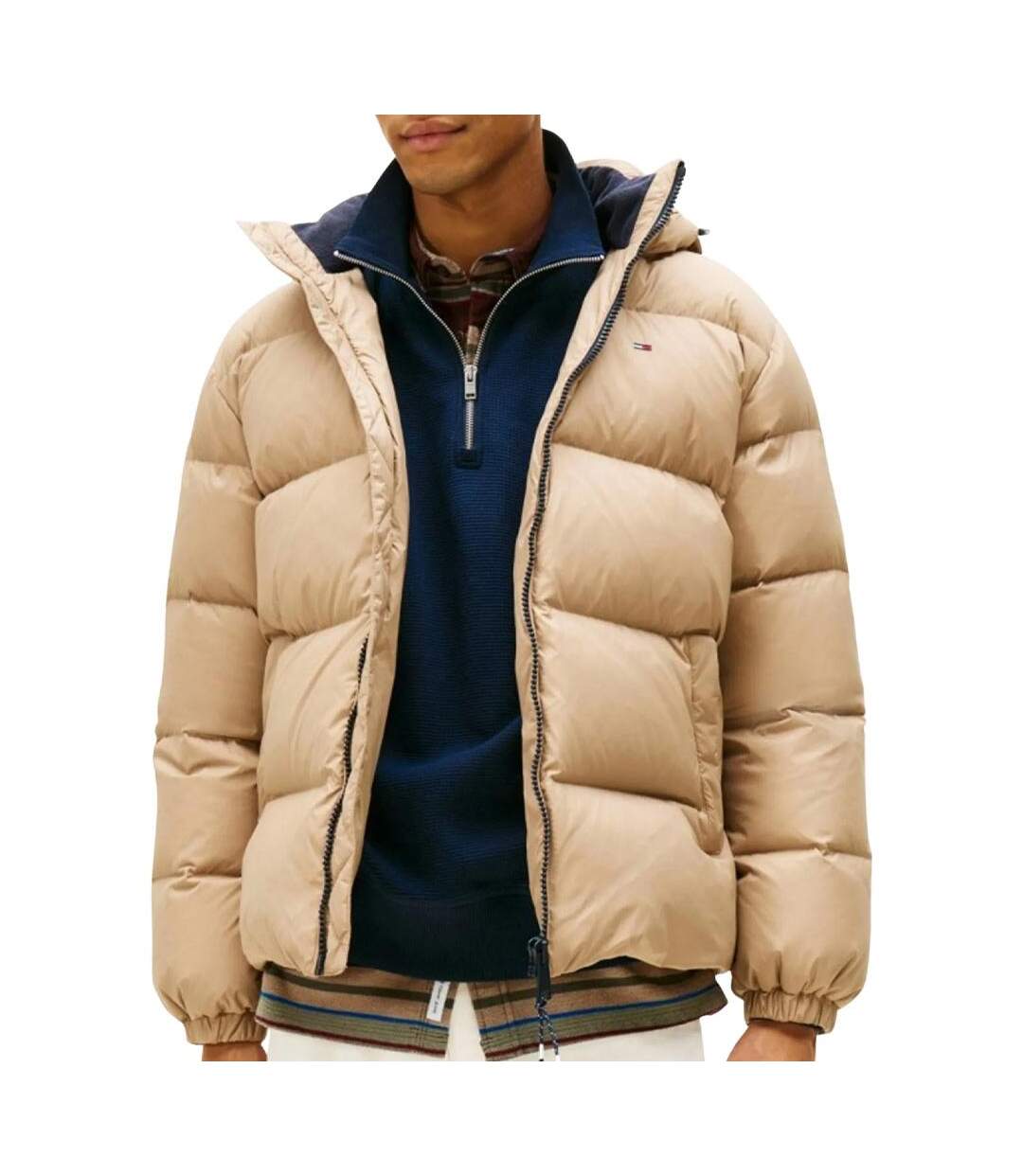 Doudoune marron homme tommy hilfiger tjm essential down-1
