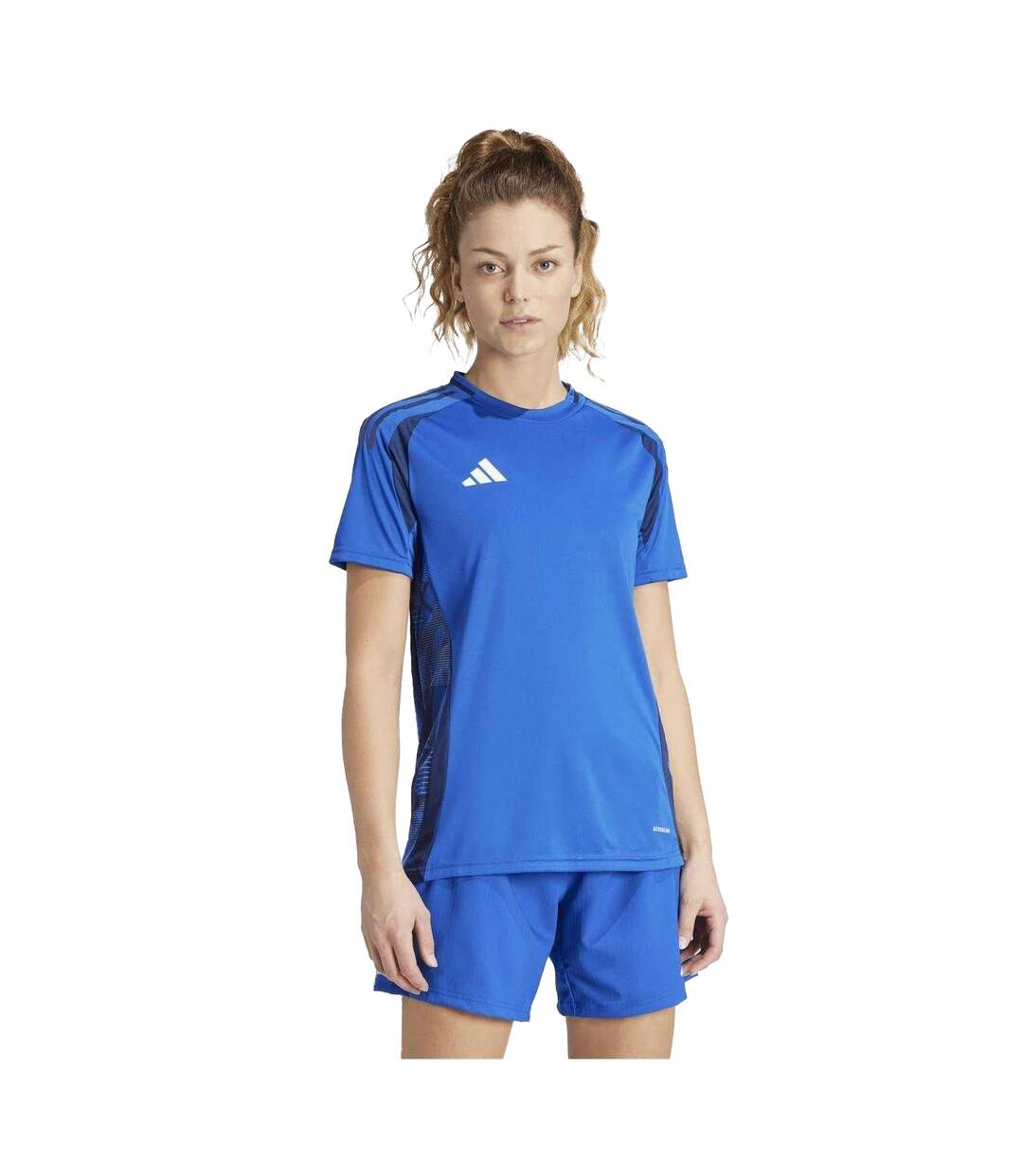 Womens/ladies Tiro 24 Competition Match T-shirt Royal Blue Adidas-4