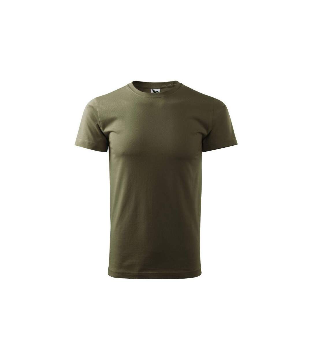 Mens Heavy New T-shirt Dark Khaki Green Malfini-3
