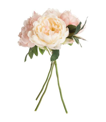 Bouquet de fleurs artificielles - H. 30 cm - Rose