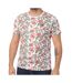 T-shirt Blanc/Rouge Homme Lee Cooper Oano - M