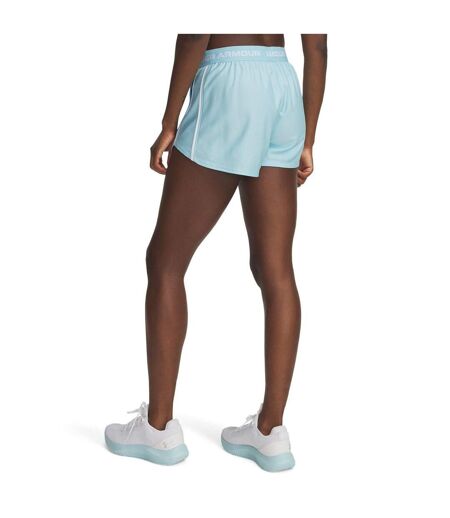 Womens/ladies Play Up 2 In 1 Shorts Stream White Under Armour
