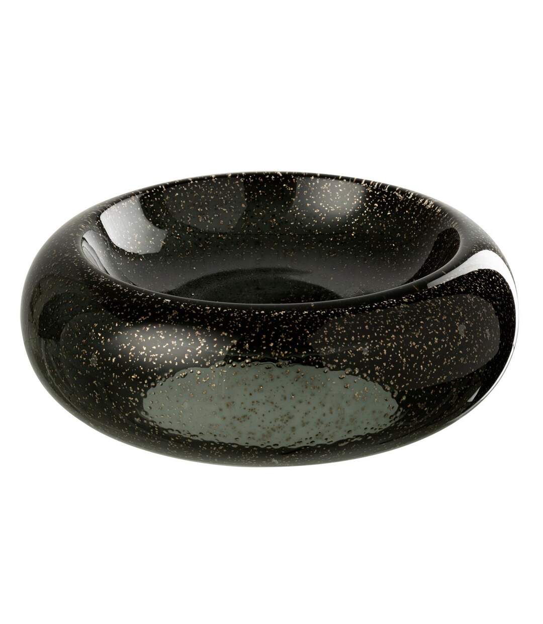 Coupelle Déco en Verre Carol 33cm Noir-1