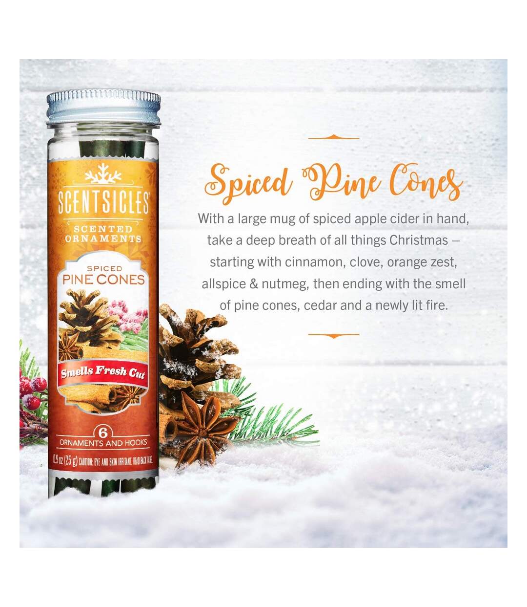 Scent sicles one size spiced pine cones Premier-3