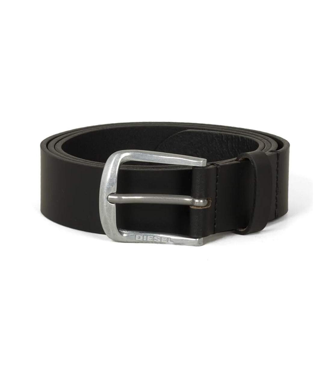 Ceinture noir homme diesel bbasic-1