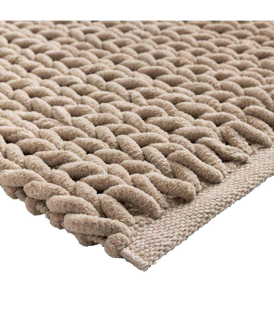 Tapis de Bain en Chenille Ariel 50x80cm Sable-3