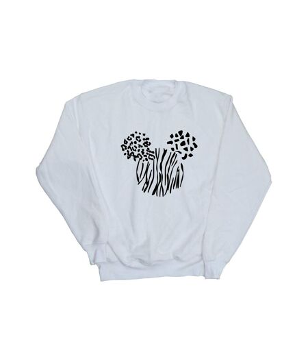 Disney Sweatshirt Mickey Mouse Animal Femme/Ladies (Blanc) - UTBI28411