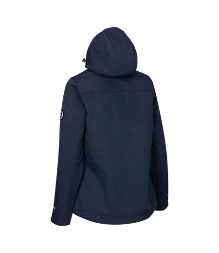 Womens/ladies Christine Dlx Soft Shell Jacket Navy Marl Trespass