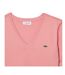T-shirt Motif/style Logo Brodé Femme Rose Lacoste-2