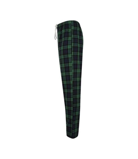 Pantalon De Détente Tartan Homme Bleu Marine Vert SF