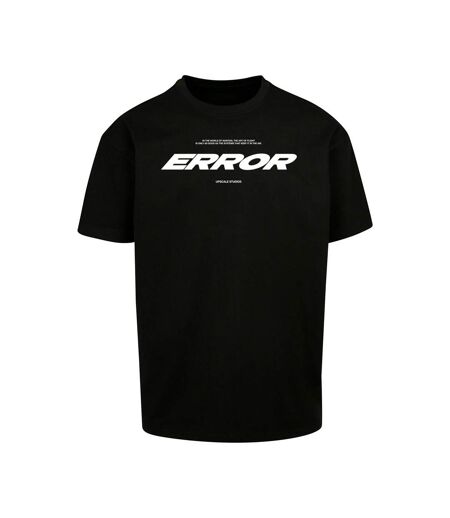 Mens Error Wording Oversized T-shirt Black Mister Tee