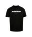 Mens Error Wording Oversized T-shirt Black Mister Tee-1
