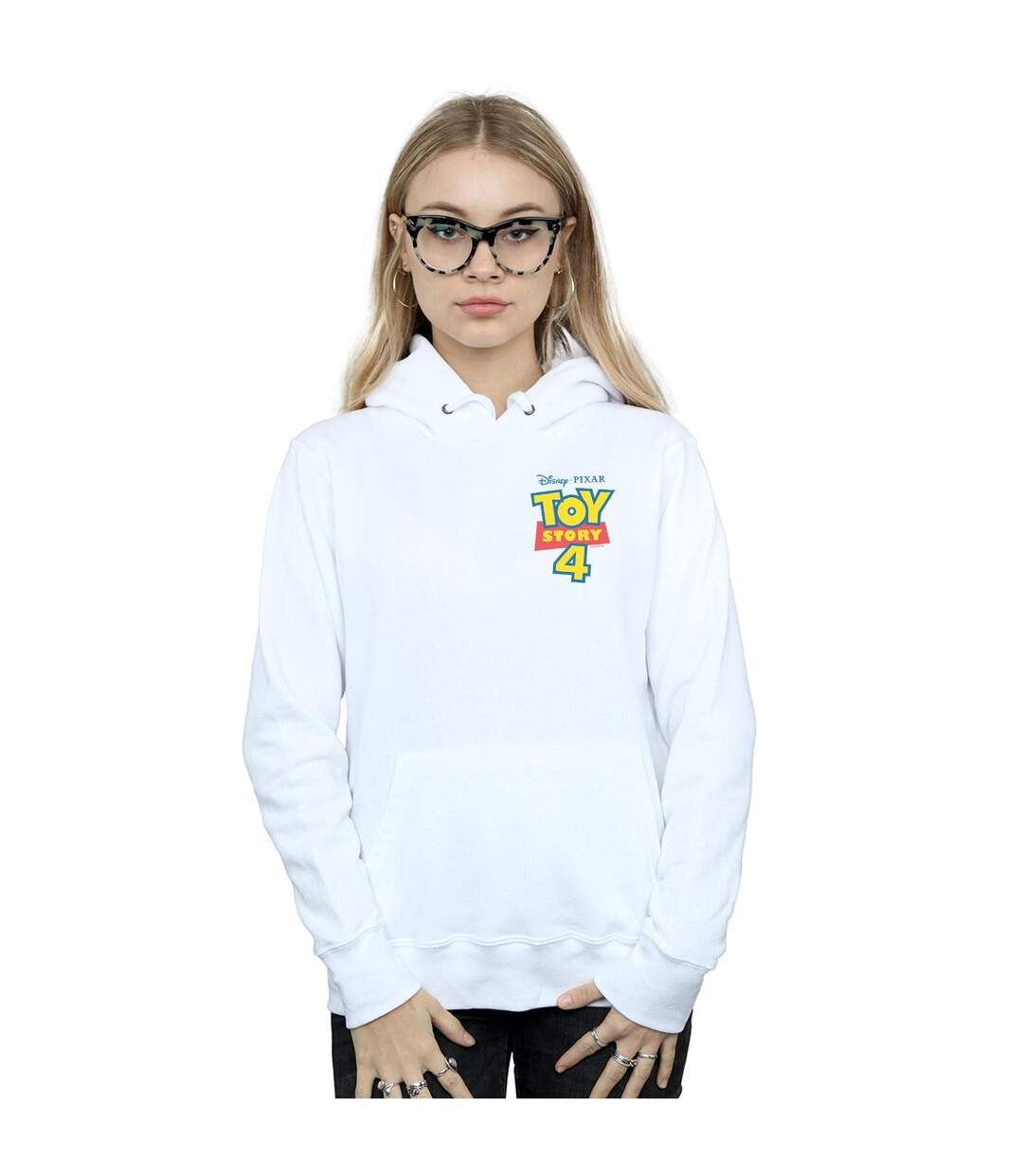 Disney - Sweat à capuche TOY STORY LOGO BREAST PRINT - Femme (Blanc) - UTBI15189-2