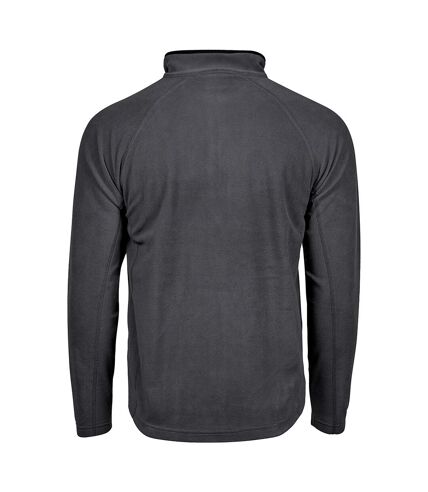 Tee Jays Mens Full Zip Active Lightweight Fleece Jacket (Dark Grey)