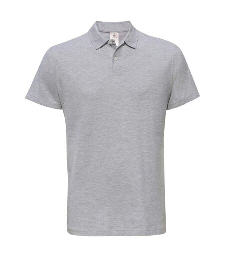 B&C Mens ID.001 Heather Polo Shirt (Gray) - UTRW9494