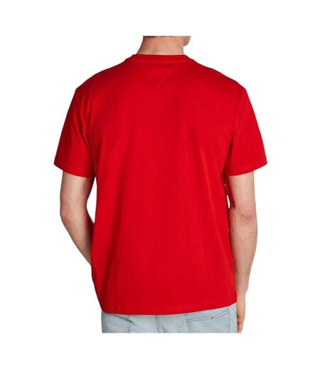 T-shirt Rouge Homme Tommy Hilfiger Linear - L