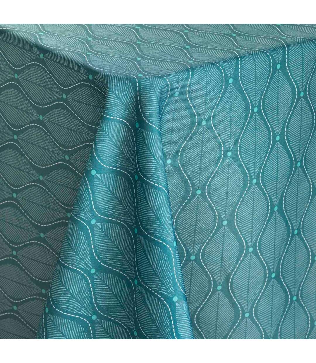 Nappe Antitache Imprimé Ofelis 145x240cm Bleu-3