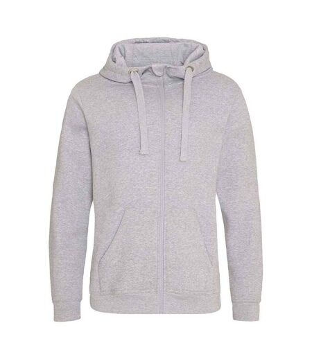 Sweat À Capuche Just Hoods Graduate Adulte Gris Chiné Awdis