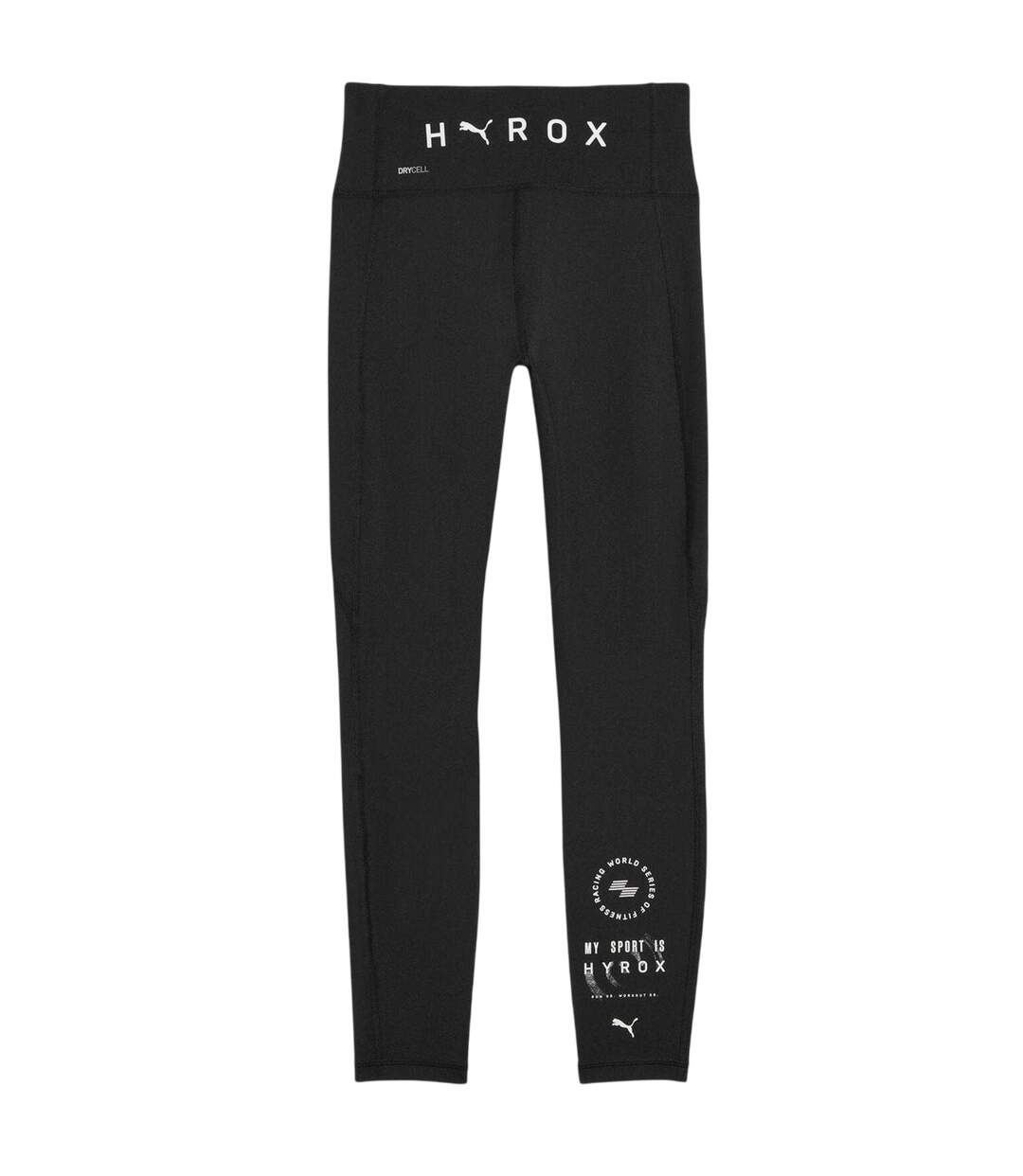 Womens/ladies Hyrox Essentials Tights Black Puma-3