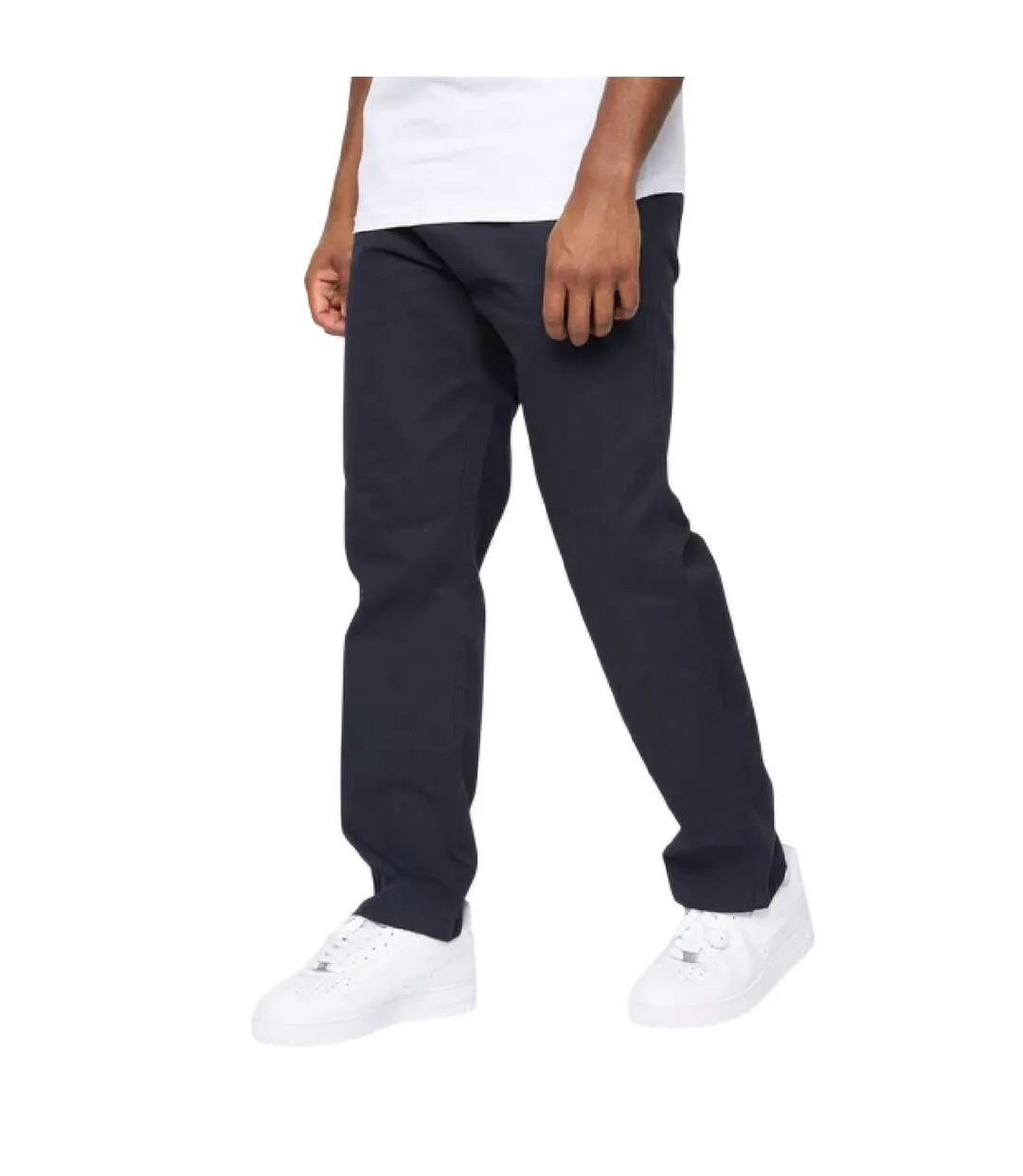 Mens Blansmoore Relaxed Fit Trousers Blue Crosshatch-4
