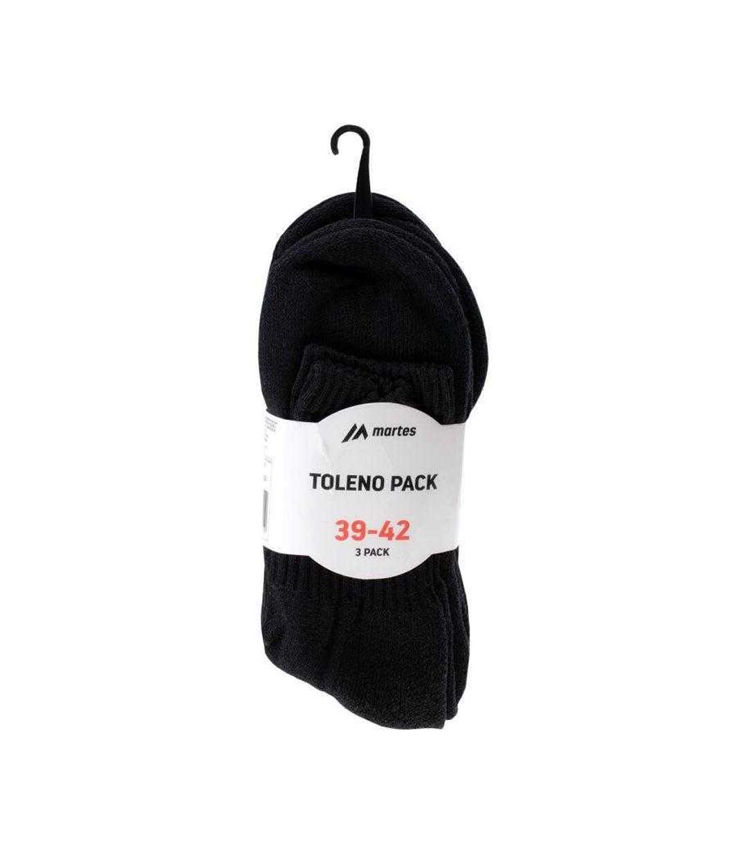 Lot De 3  Chaussettes Toleno Adulte Noir Martes-3