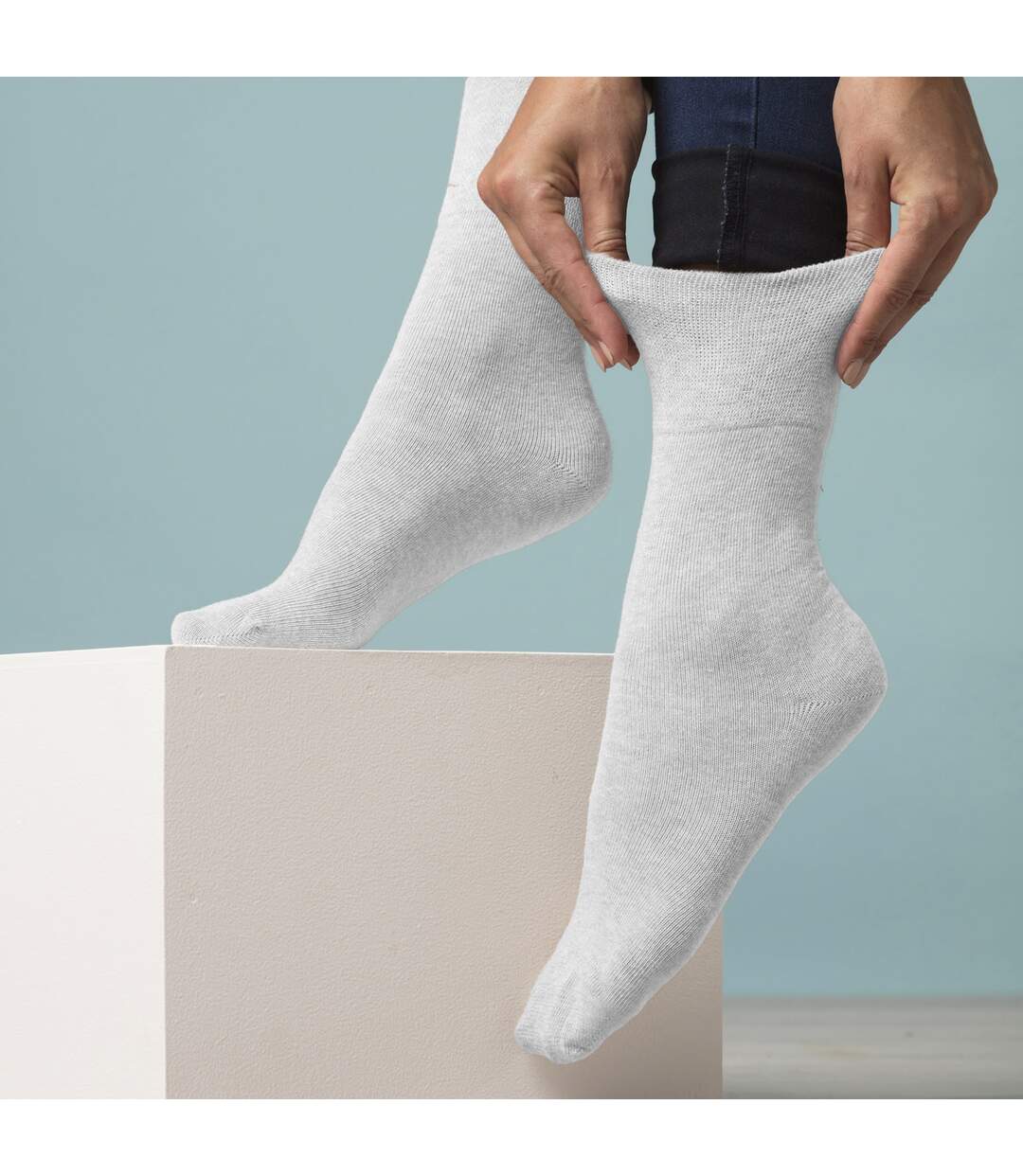 Gentle Grip - Lot de 3 Chaussettes Sport Sans Élastique Homme & Femme Confort-4