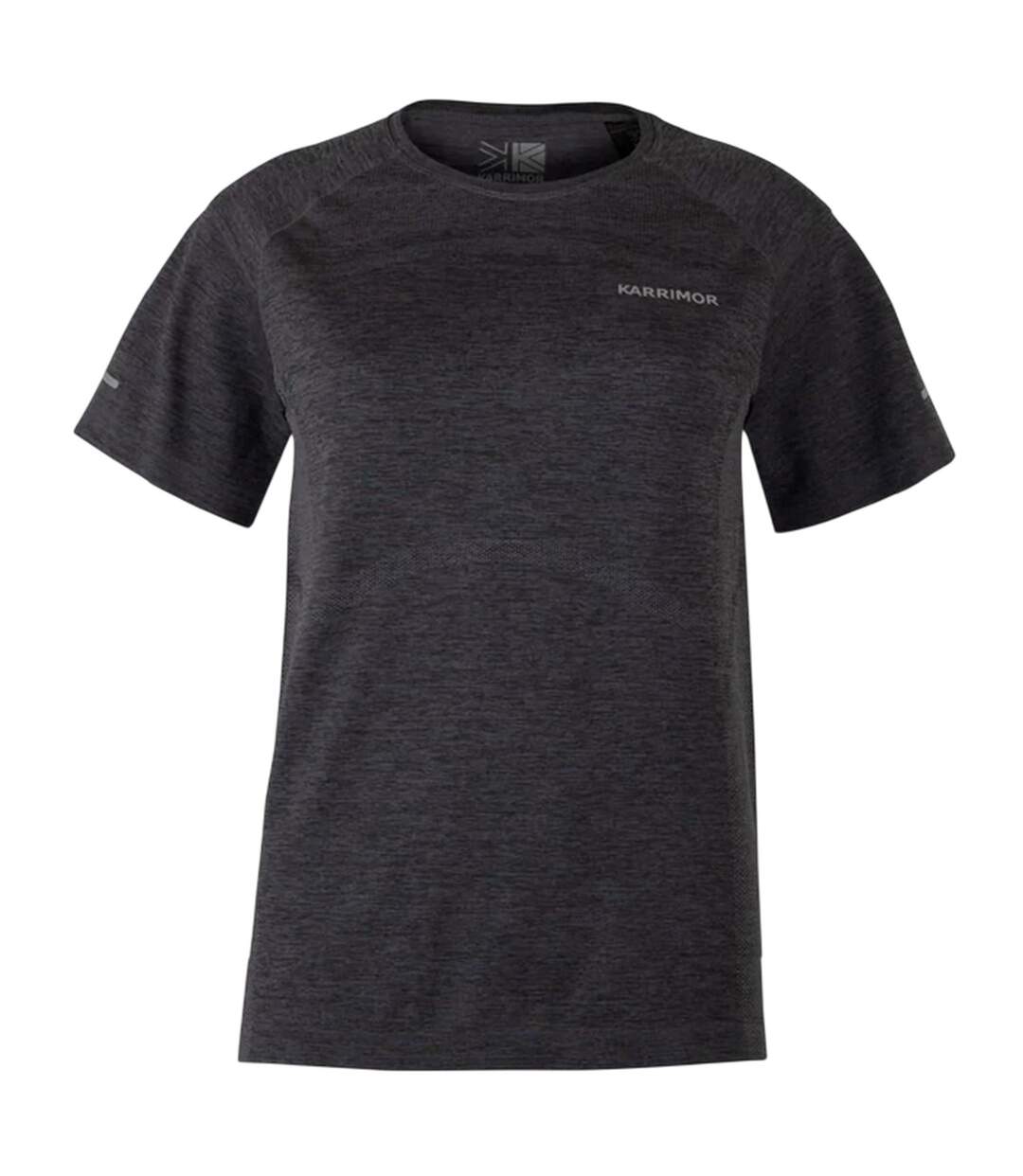 T-shirt Course À Pied Xlite Femme Noir Chiné Karrimor-1