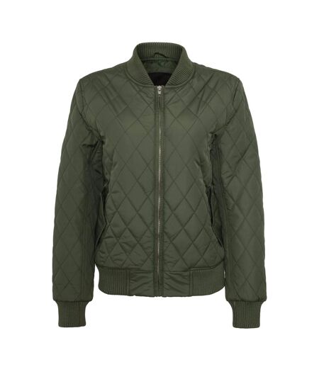 Doudoune Motif/style Losange Femme Olive Urban Classics