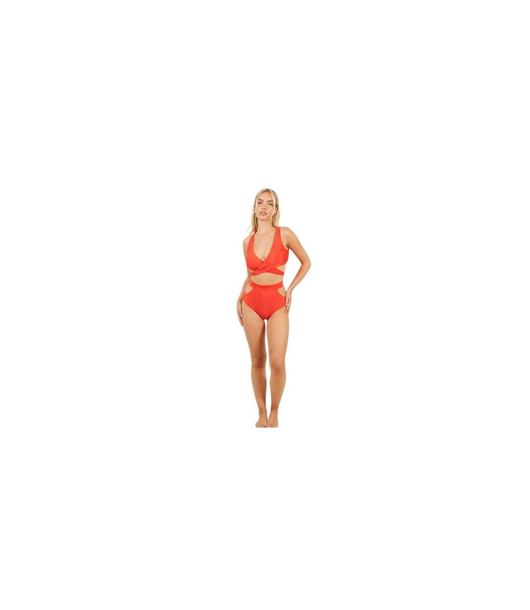 Bas De Maillot De Bain Around Femme Rouge Brave Soul-1