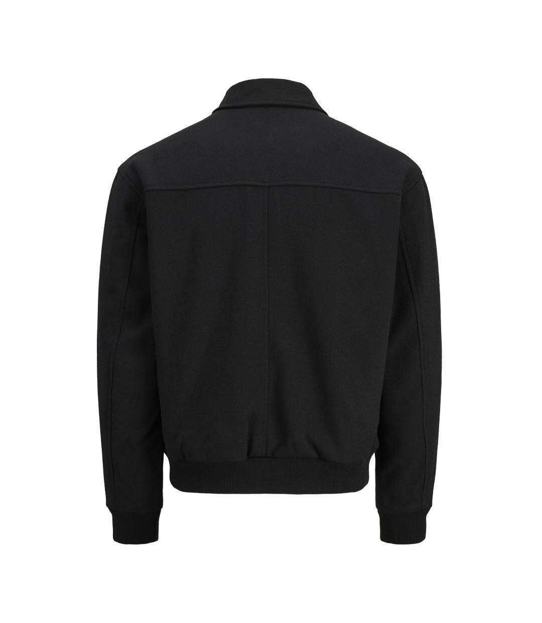Veste noire homme jack & jones cover bomber-2