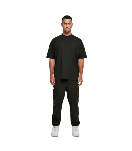 Mens Mock Neck Oversized T-shirt Black Build Your Brand