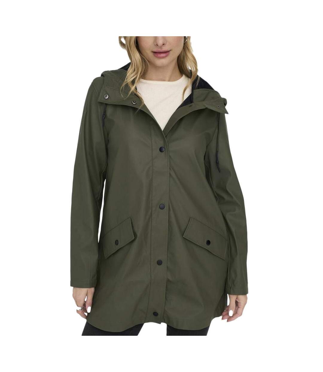 Veste imperméable kaki femme only elisa - s-2