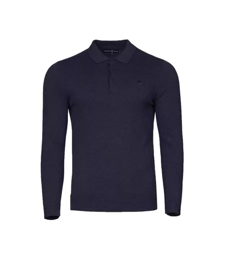 Polo Manches Longues Homme Bleu Marine Raging Bull