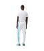 Mens Colour Block Jogging Bottoms White Blue Lacoste-2
