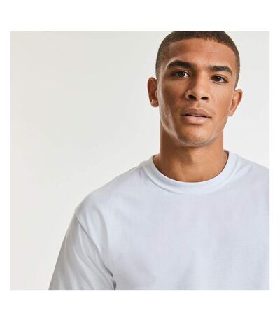 Europe T-shirt Épais À Manches Courtes 100% Coton Homme Blanc Russell