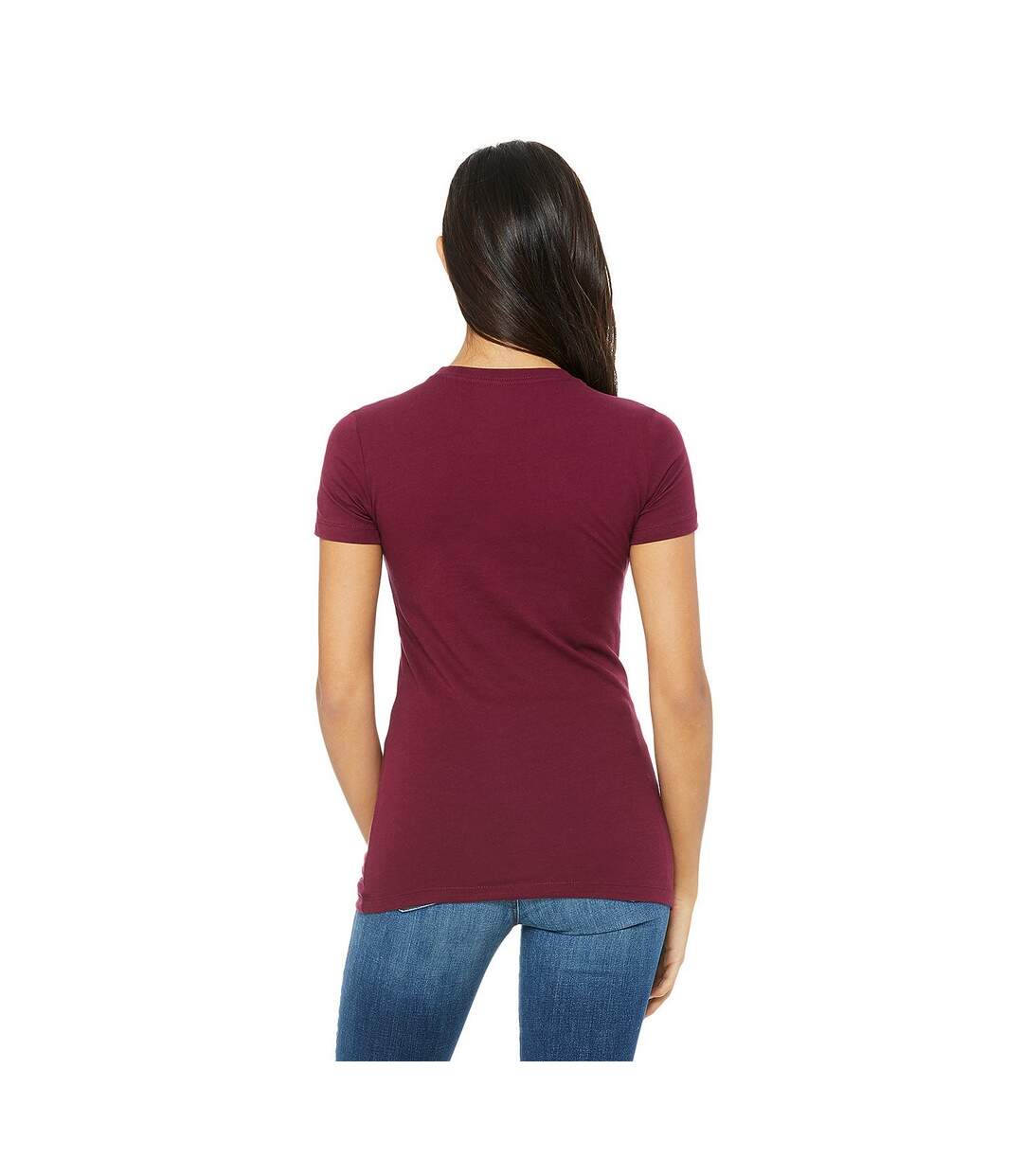 T-shirt the favourite femme pourpre Bella + Canvas-2