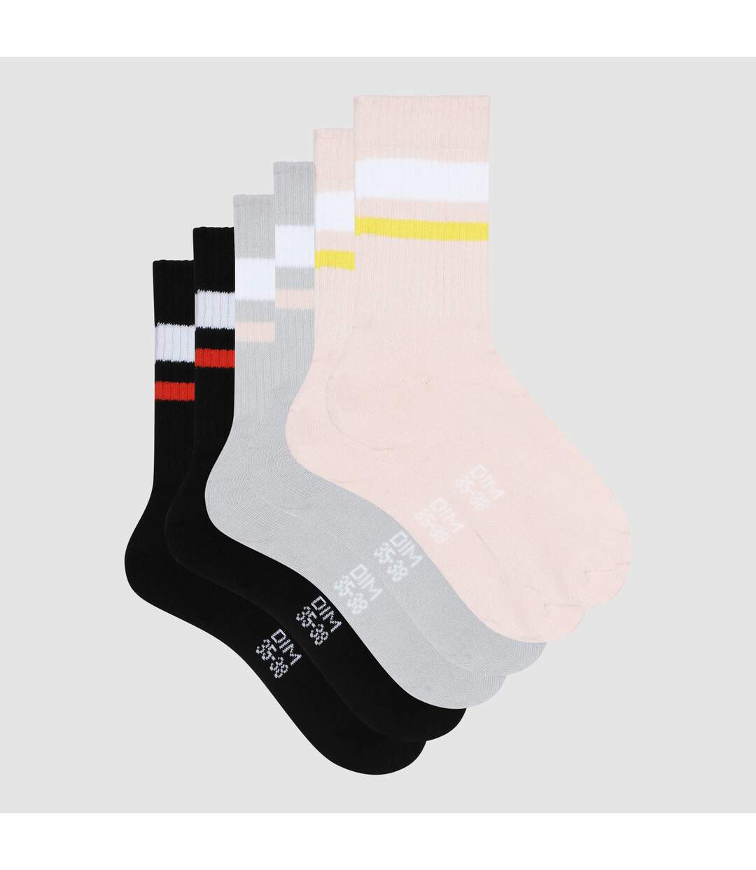 Lot de 3 paires de chaussettes en coton EcoDim Sport