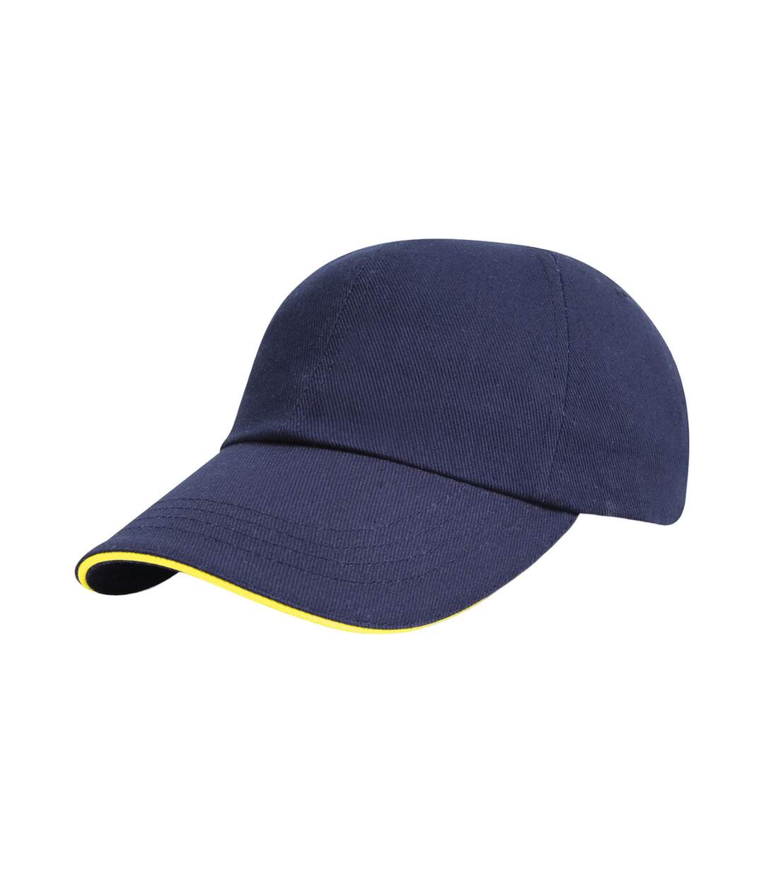 Casquette de baseball bleu marine / jaune Result Headwear-1