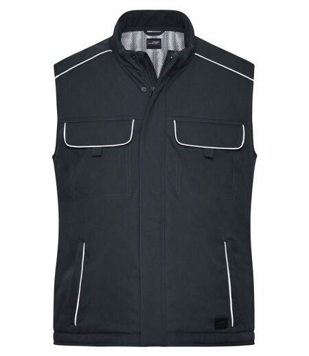 Gilet de travail rembourré softshell - JN885 - gris carbone