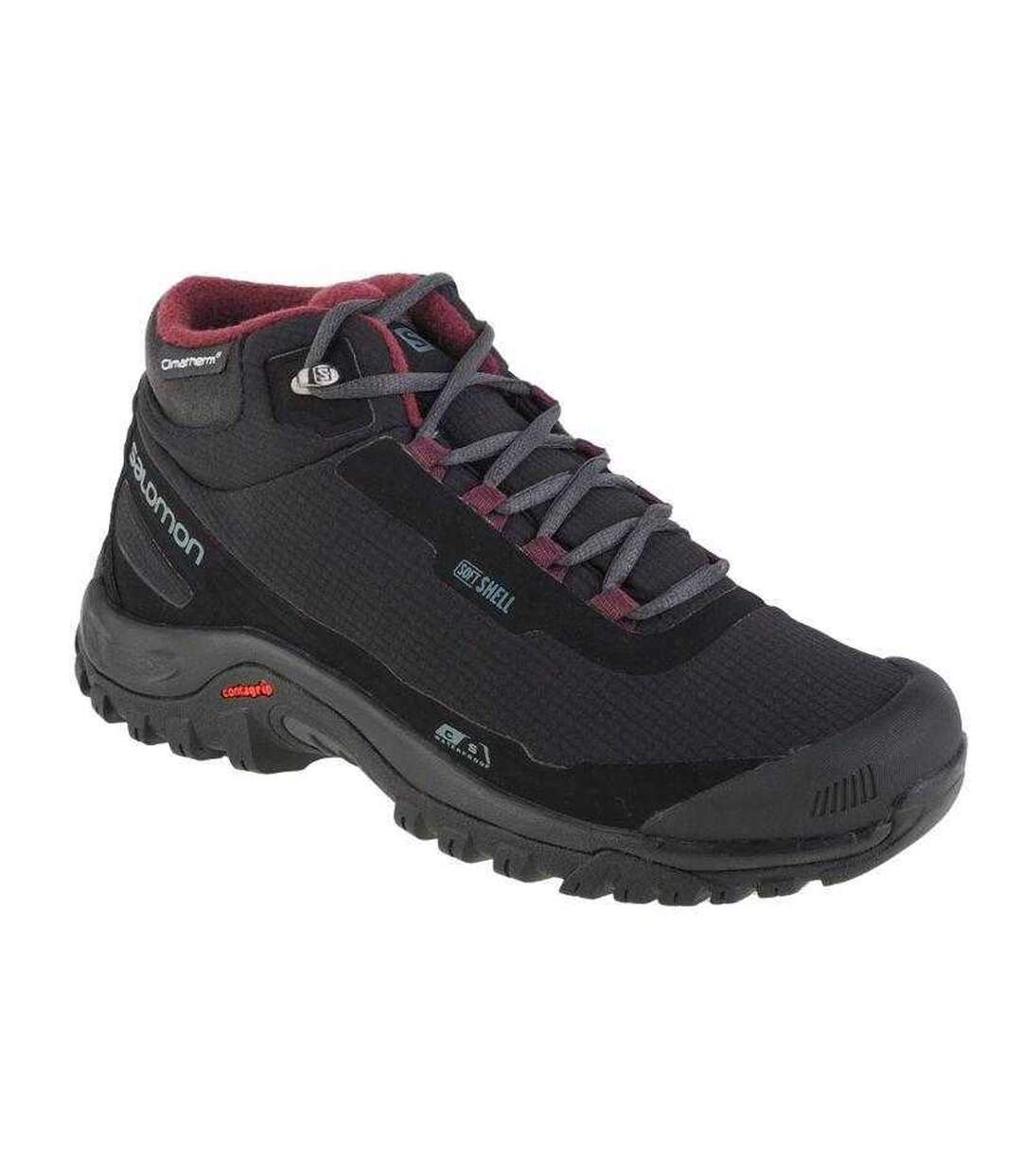 Chaussures Shelter Femme Noir Rouge Salomon-1