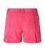 Womens/ladies Embroidered Logo Golf Shorts Pink Puma-2