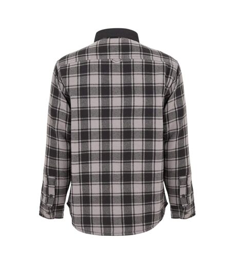 Surchemise Motif/style Motif Écossais Valley Homme Gris Noir Luke