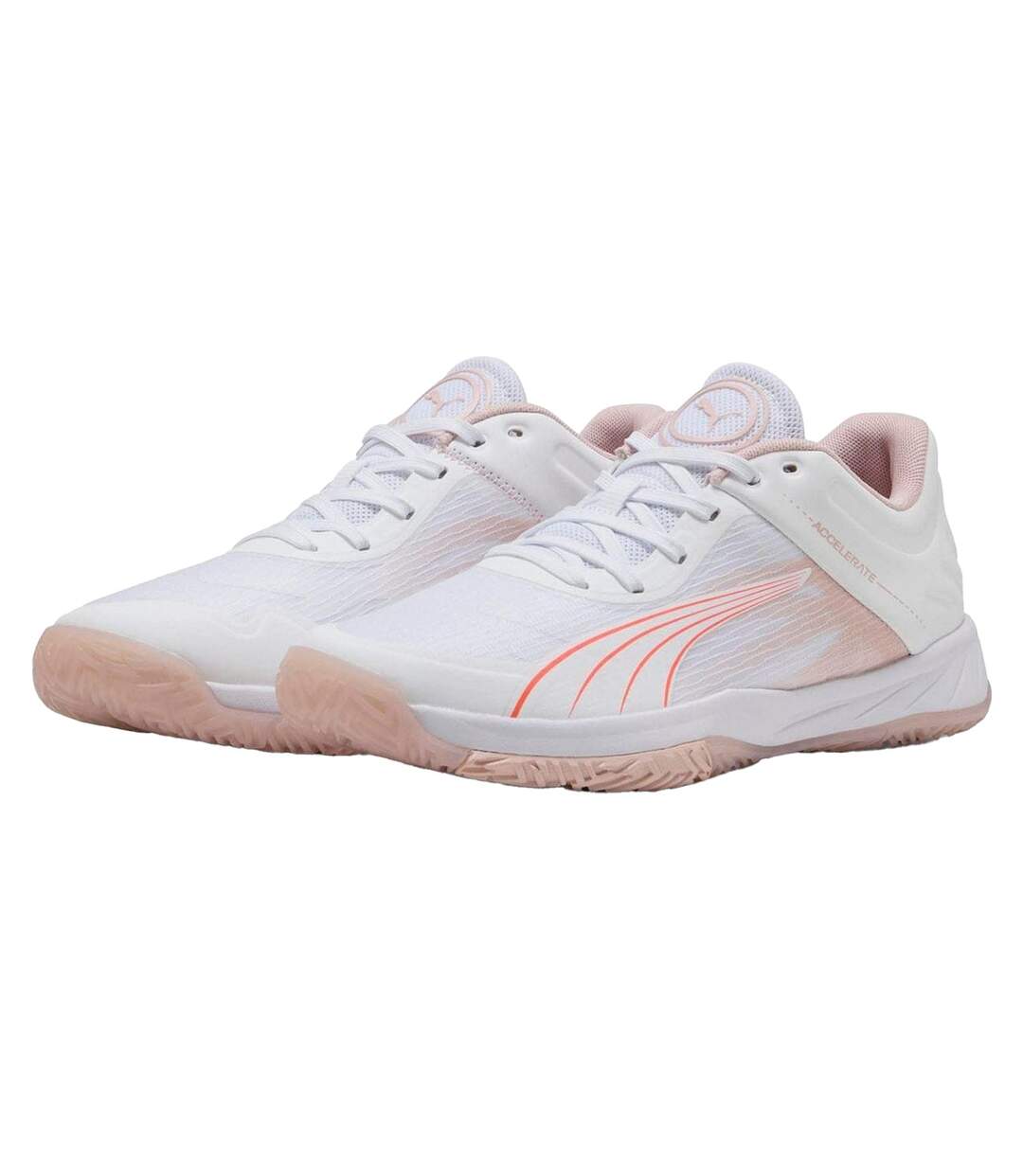 Womens/ladies Accelerate Turbo Handball Trainers White Puma-3