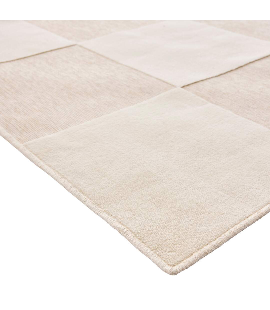Tapis Damier en Relief Toledo 140x200cm Naturel-2