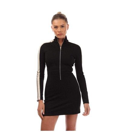 Womens/ladies Leopard Jacquard Mini Dress Black White Palm Angels
