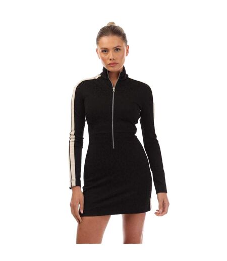 Womens/ladies Leopard Jacquard Mini Dress Black White Palm Angels