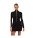 Womens/ladies Leopard Jacquard Mini Dress Black White Palm Angels-1