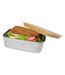 Seasons Tite Bamboo Lunch Box (Silver/Brown) (One Size) - UTPF3970