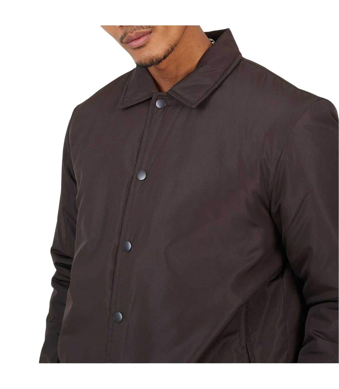 Veste D´entraîneur Homme Marron Brave Soul-4